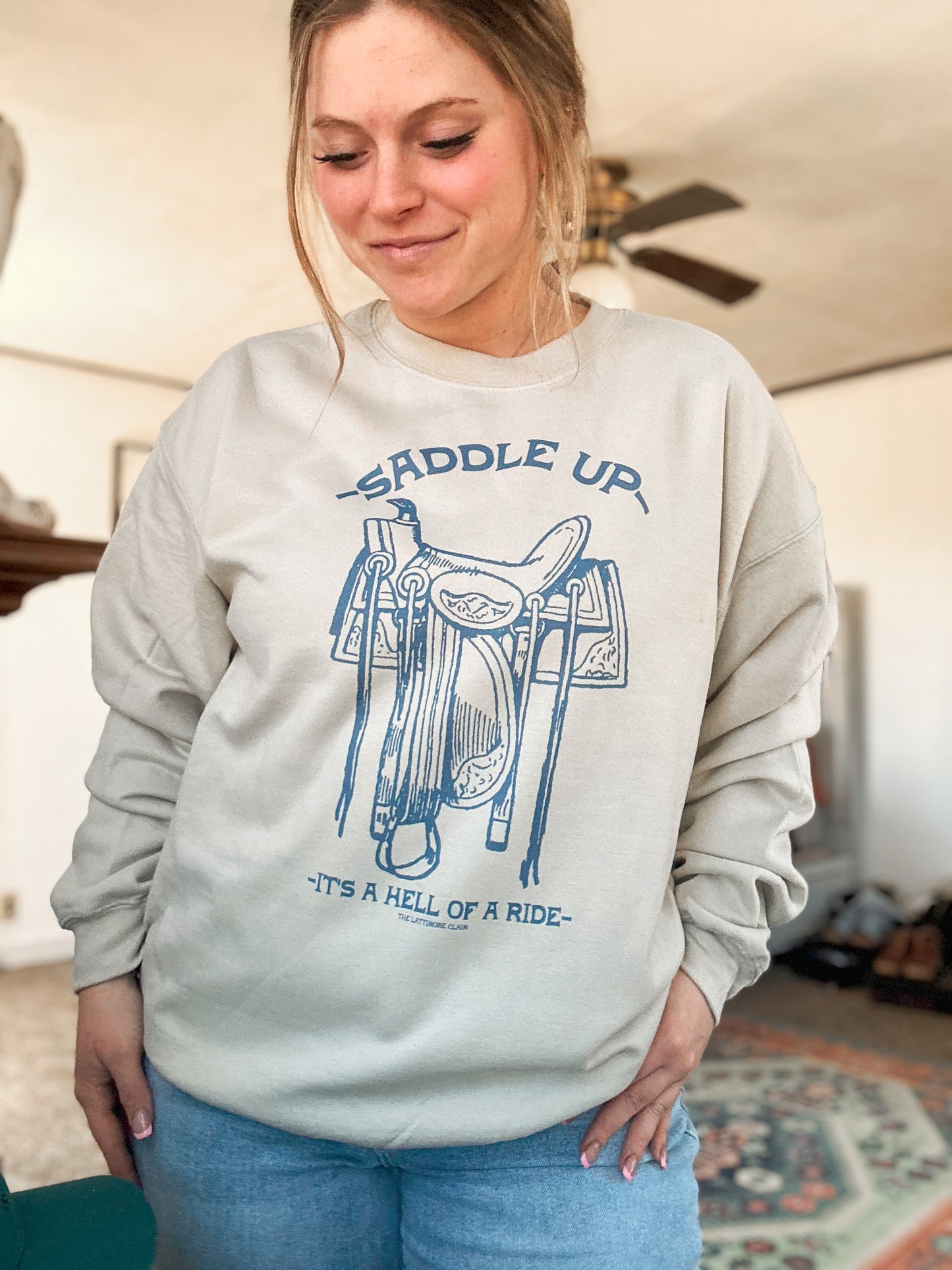 SADDLE UP Crewneck